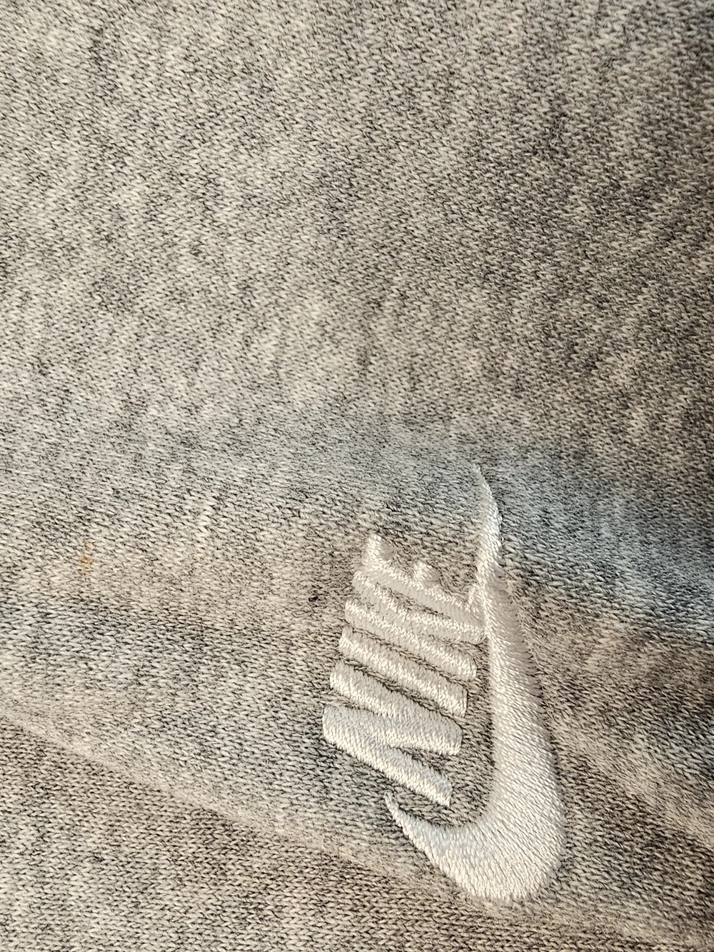 Nike Grey Crewneck Sweatshirt with Multicolor NIKE Appliqué